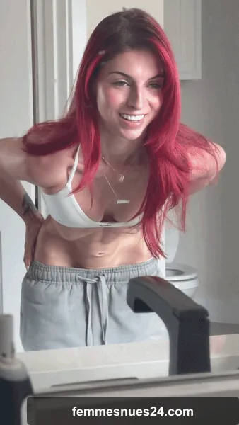 Bringing joy with her abs