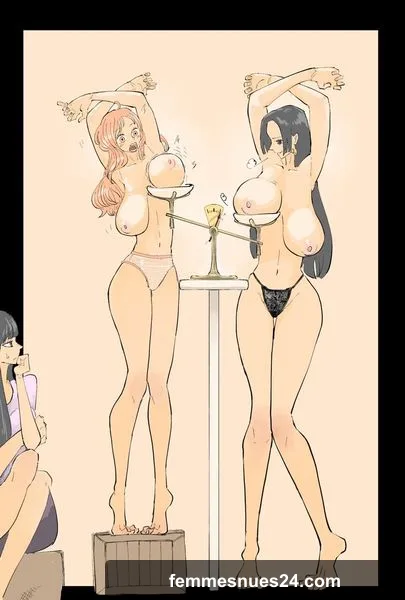 Whose boob weighs more (Middlefing1111) [One Piece]
